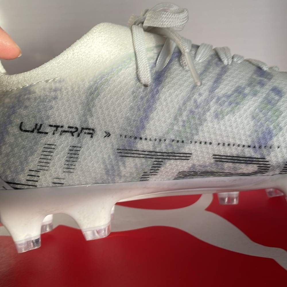 Puma white/black/spring lavender Ultra Match bl gf/ag  clear women’s size 8 - Picture 13 of 14